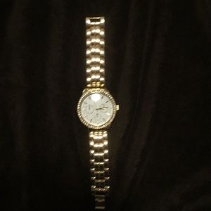 Gold boyfriend watch